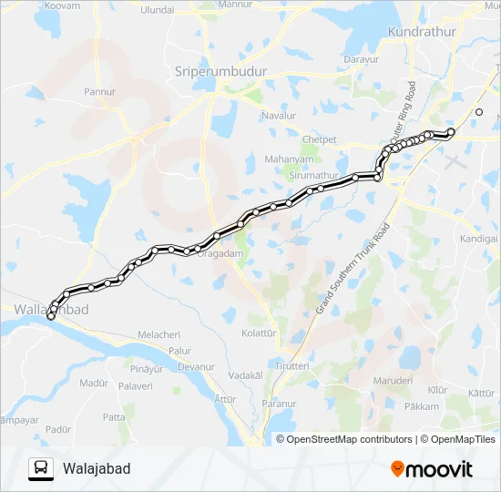 579A Bus Line Map