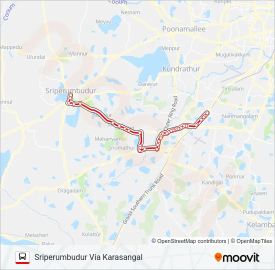 583C Bus Line Map