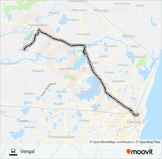 592V Bus Line Map