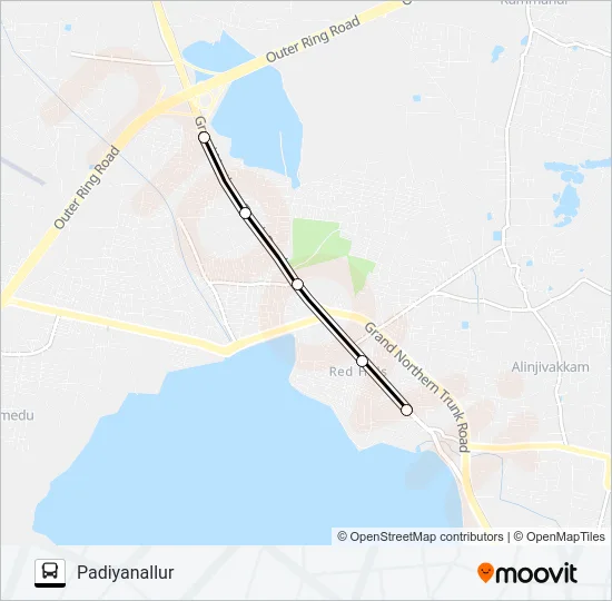 592V Bus Line Map
