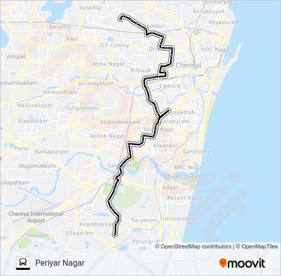 B29N bus Line Map