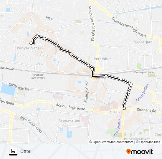 B29N bus Line Map