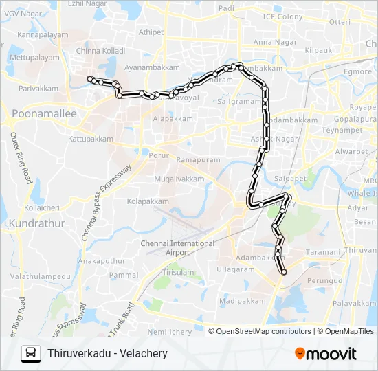 D170 Bus Line Map