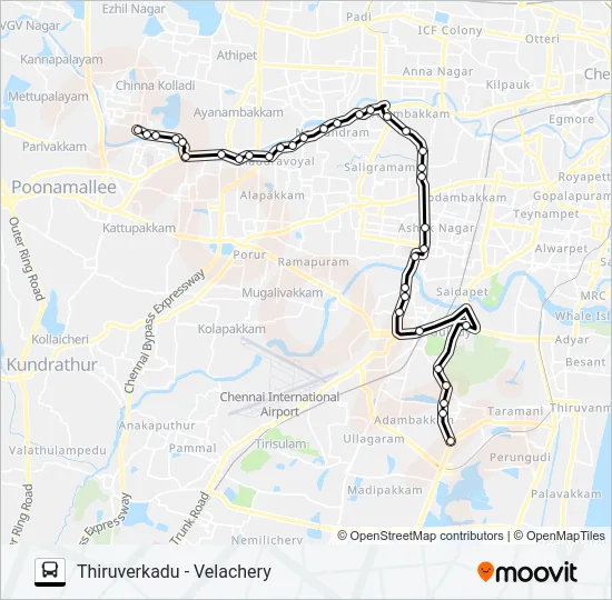 D170 Bus Line Map