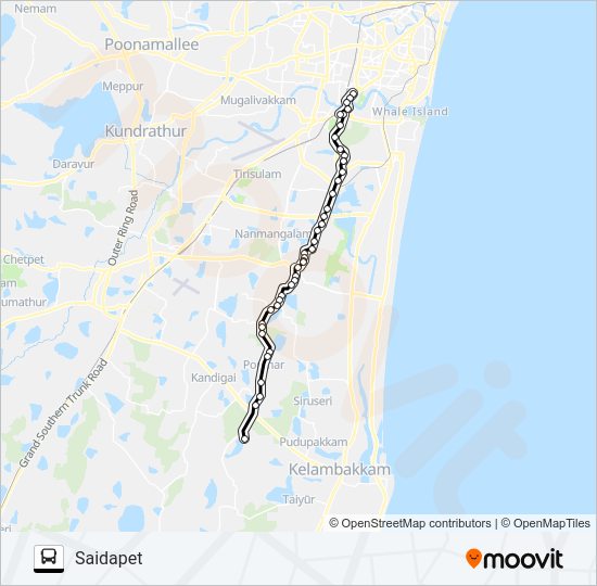 M51V bus Line Map