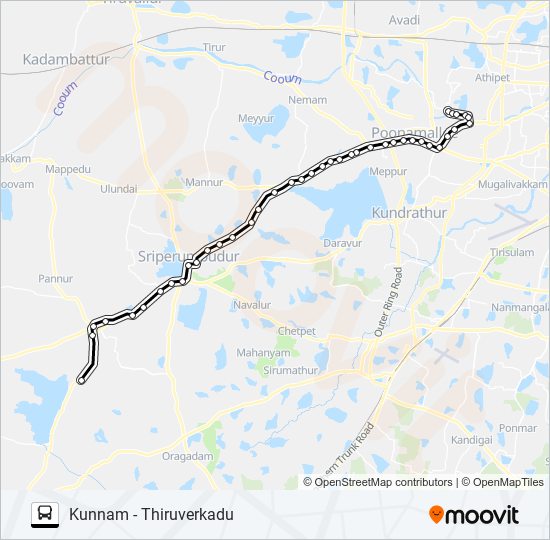 T553 bus Line Map