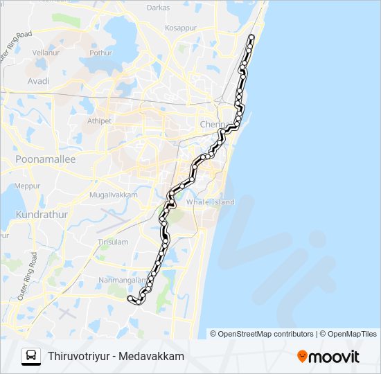 1G EXT Bus Line Map