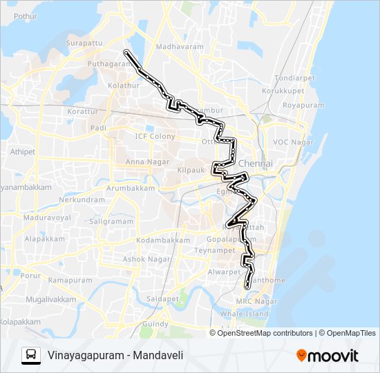 29 EXT bus Line Map