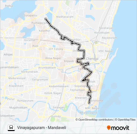 29 EXT Bus Line Map