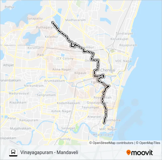 29 EXT Bus Line Map