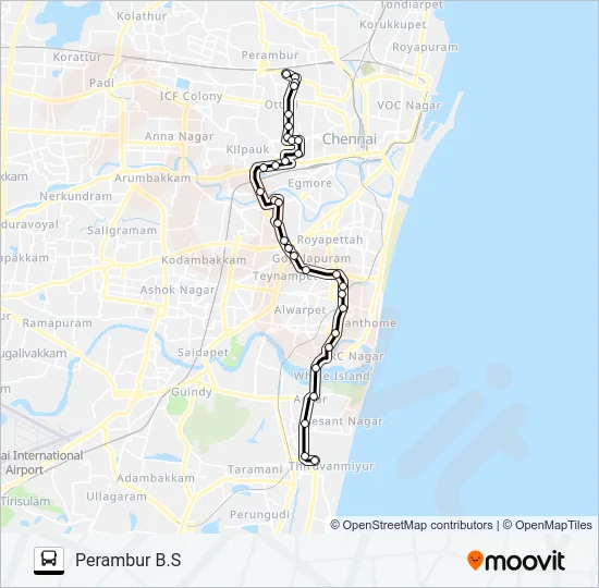29C AC Bus Line Map