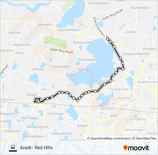62 CUT Bus Line Map