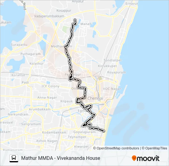 29D EXT Bus Line Map