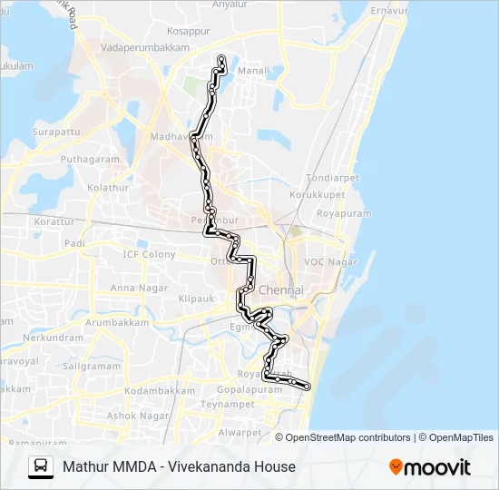 29D EXT Bus Line Map