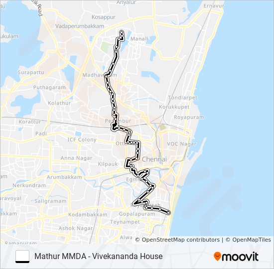 29D EXT bus Line Map