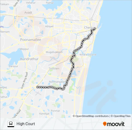 A51 DLX Bus Line Map