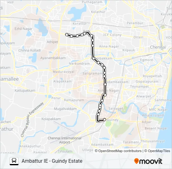 D70 CUT Bus Line Map