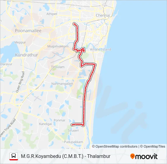 570T Bus Line Map