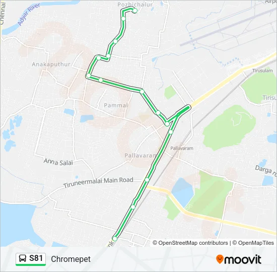 S81 Bus Line Map