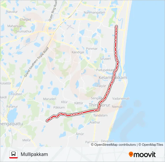 523 Bus Line Map