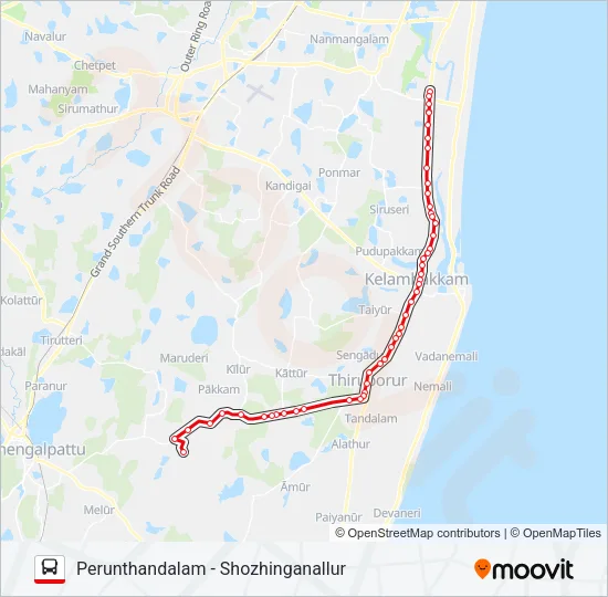 523 Bus Line Map