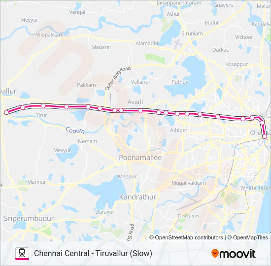 EMU Train Line Map
