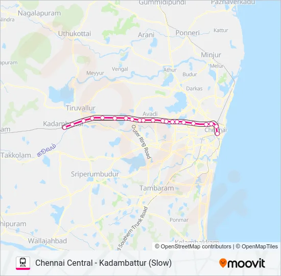 EMU Train Line Map