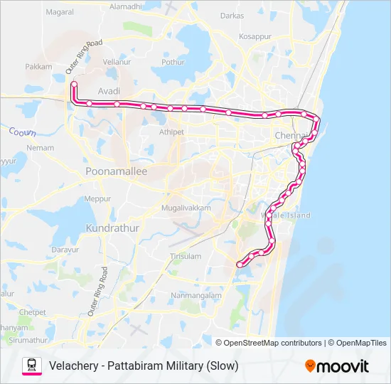 EMU Train Line Map
