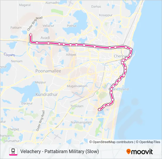 EMU Train Line Map