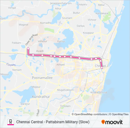 EMU Train Line Map