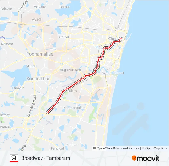 18G Bus Line Map