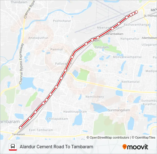 18G Bus Line Map