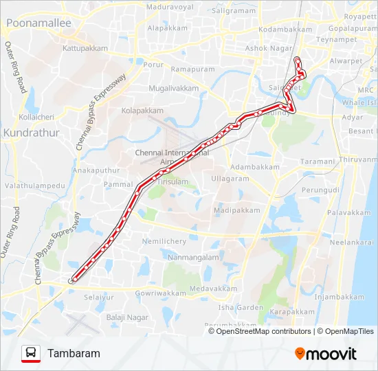 18G Bus Line Map