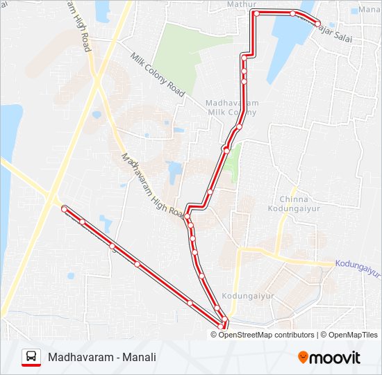 38A bus Line Map