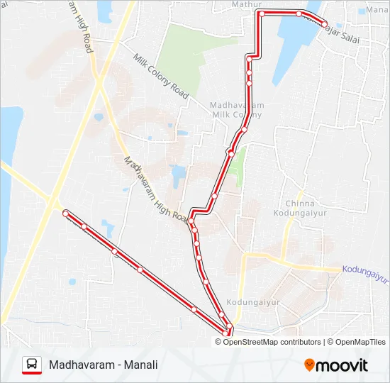 38A Bus Line Map