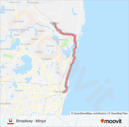 4M Bus Line Map