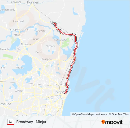 4M Bus Line Map