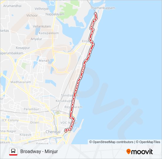 4M Bus Line Map