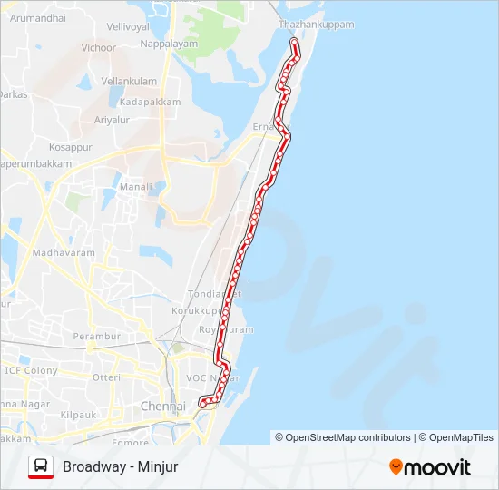4M Bus Line Map