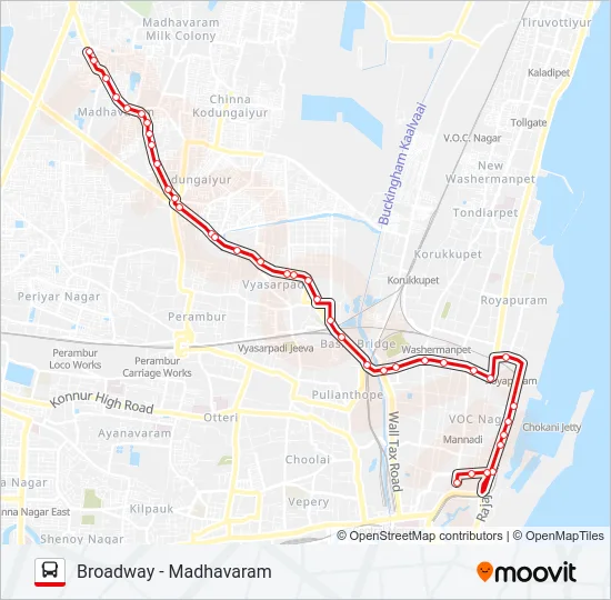 38H Bus Line Map