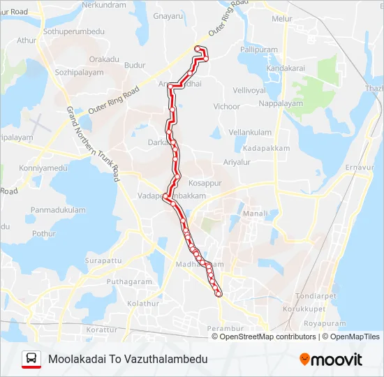 38G Bus Line Map