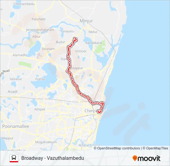 38G Bus Line Map