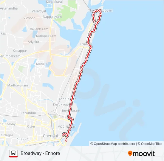 4 Bus Line Map