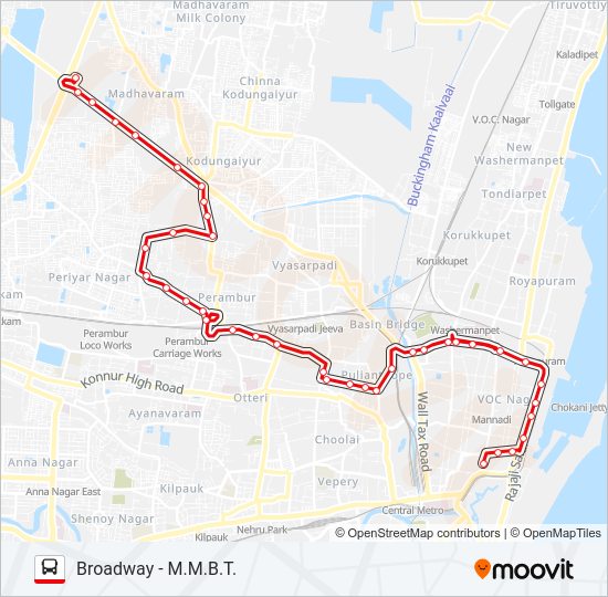 8BET Bus Line Map