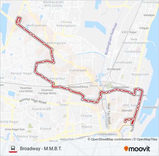 8BET Bus Line Map