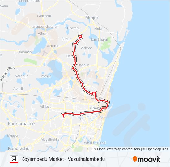 38G Bus Line Map