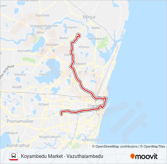 38G bus Line Map