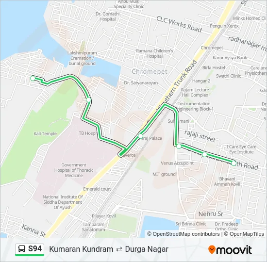 S94 Bus Line Map