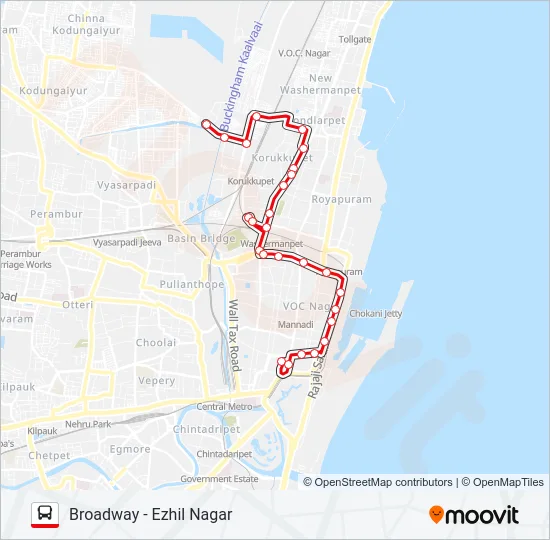 102K# Bus Line Map