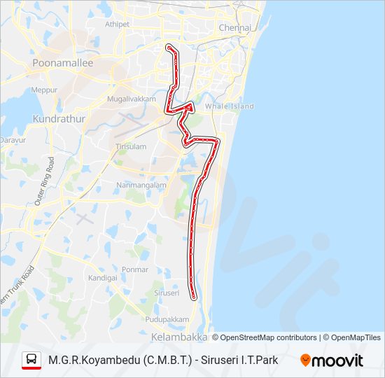 570 Bus Line Map